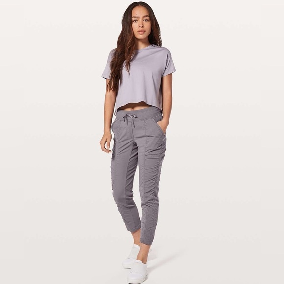 Lululemon Studio Gray Purple Pants Size 12 - Picture 1 of 4